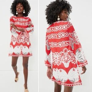 NWOT Borgo de Nor Stevie Lace Mini Dress - Red Size 6 EU